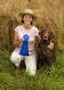 Bones & Dianne's sister Dorothy Gilmore, winners of the 2006 Umpqua Valley Retriever Club's 10 Singles Competiton.